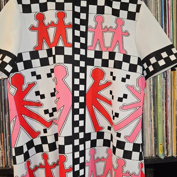 1970's Trissi Vintage Print Button Up Short Sleeve Shirt - Picture 3 of 4